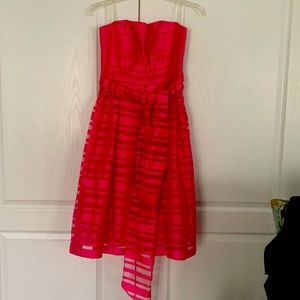 Strapless Silk Blend Party Dress